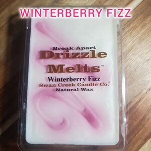 WINTERBERRY FIZZ Swan Creek Candle Co. Drizzle Break Apart Wax Melts 5.25 oz.